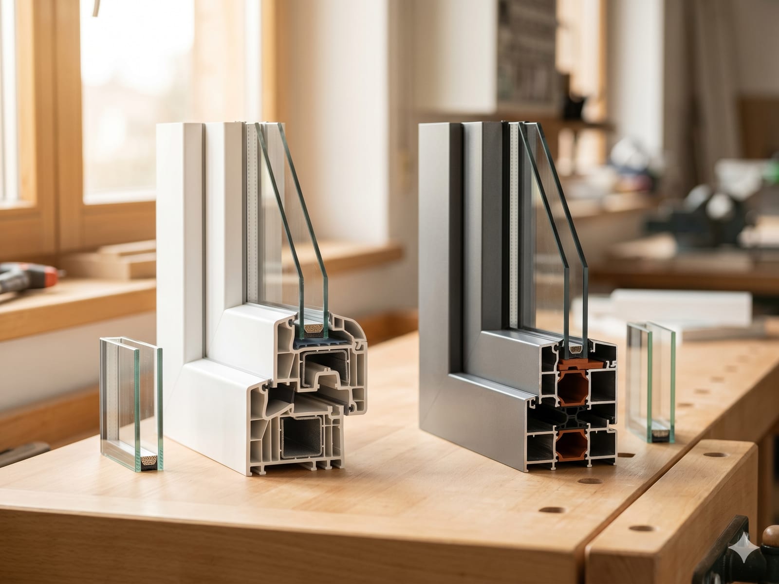 Ventanas de PVC vs aluminio para Madrid: clima, ruido y precio